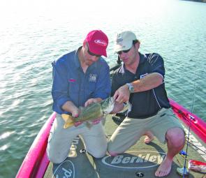 Casting and trolling plastics will produce bass from schools over the coming month.